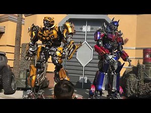 Transformers Bumblebee and Optimus Prime meet Samuel