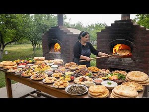 One Woman Cooked 16 Azerbaijani Dishes Using Fire, Saj and Tandoor