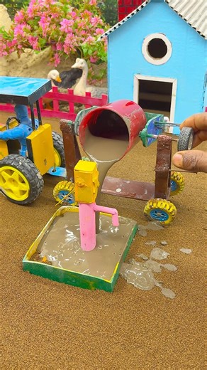 Cement Se Water Pump Banaya 😱 | Mini Water Pump Working Model | DIY Cement Craft