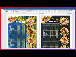 LETTER FOR CEVICHERY MENU IN WORD