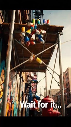 Street Artist Stunt DISASTER?! 🎨💀 #Shorts