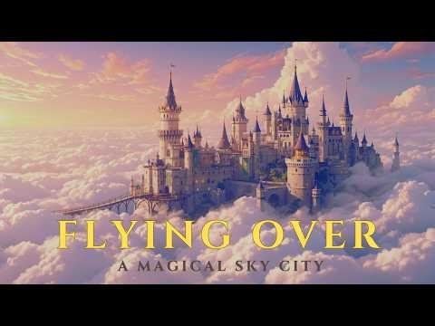 Flying Over a Magical Sky City — Dreamlike Ambience