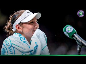 How it feels to make your FIRST Wimbledon final | Amanda Anisimova | Semi-final On-Court Interview