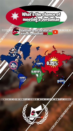 What’s the chance of meeting a Jordanian #jordan #jordanian #mapping