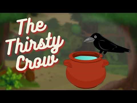 The Thirsty Crow 🐦 | Moral Story for Kids | Animated Short | Kid2teentv