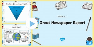 Newspaper Writing Tips PowerPoint