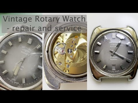 Vintage Rotary Watch Repair & Service - Caliber AS 1913 - Quick Set Date Fixed