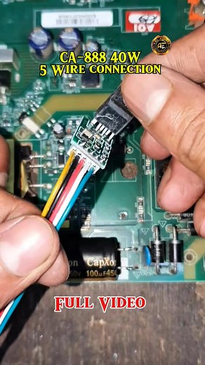 5.3K views · 23 reactions | CA-888 40W 5 Wire connection Part 1 | Alamin Elc | Facebook