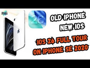 iOS 26 Full UI Tour on iPhone SE 2020