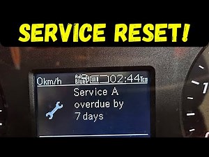Mercedes Sprinter Service Reset procedure how to reset yourself via dash after oil change 2019 on