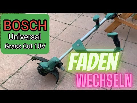 Bosch Universal GrassCut (grass trimmer) change thread or spool?!