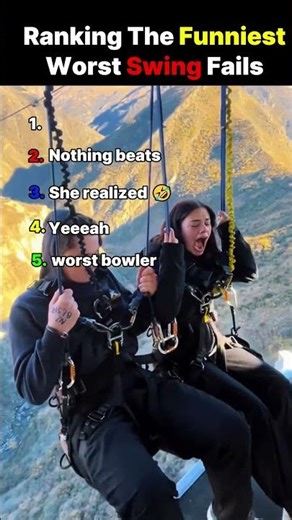Ranking The Funniest Worst Swing Fails All Of Time P2 #funny #ranking #comedy #swing