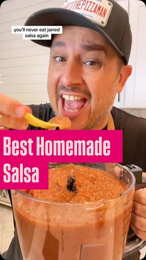 The easiest and best homemade salsa!! #recipe #salsa #homemadesalsa #homemade #dip #dips #mexico #mexicanfood #food #cooking | MarcoThePizzaMan