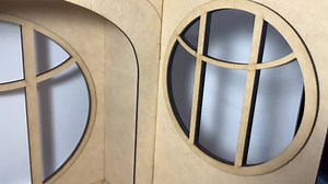 1:12 Cabin Round Window Dollhouse Room Box KIT - Etsy