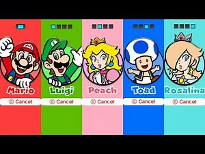 Super Mario 3D World - All Characters