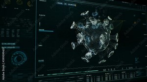 The laboratory examines the structure analysis of SARS2, in order to unveil the origines of the COVID19 and its structure. User interface. Medical Analysis. SARS2 3D structure. Structure property