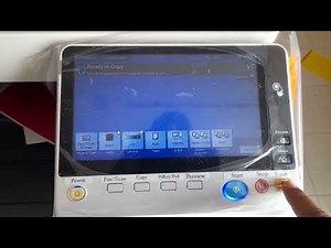 How to Change language and update defaults copy settings in konica minolta bizhub #konicaminolta