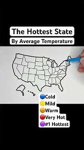 The Hottest State By Average Temperature