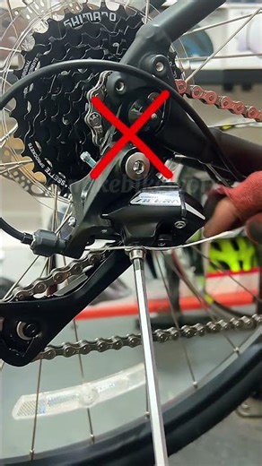 How to install a rear derailleur cable #install #howtoinstall #cable e