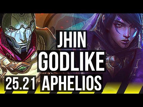 JHIN & Blitzcrank vs APHELIOS & Shaco (ADC) | Godlike | EUW Master | 25.21