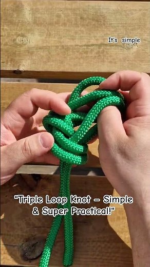 "Triple Loop Knot – Simple & Super Practical!"