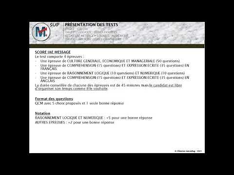 Présentation du Score-IAE-Message