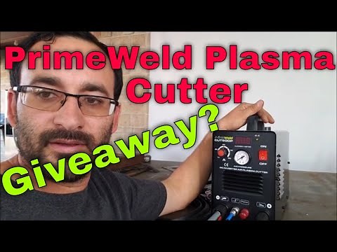 Unboxing setup and review of the primeweld cut50dp plasma cutter with pilot arc giveaway and reviews