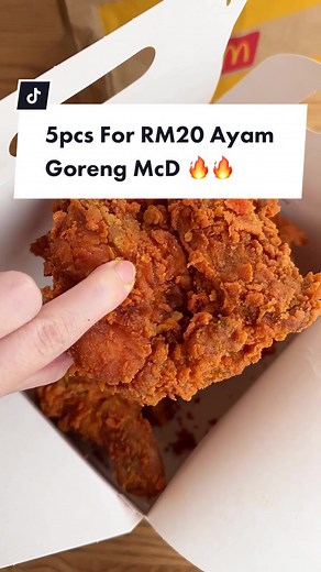 5pcs Ayam Goreng McD for only RM20! 🔥 #InspirasiRamadan #BukaPuasa #fyp #penang