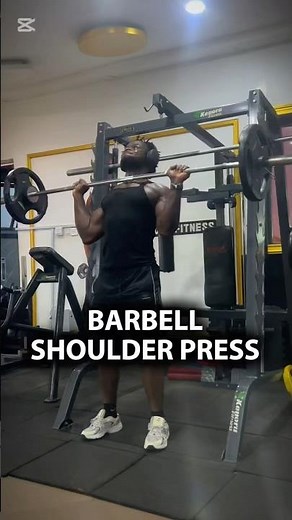 Barbell Shoulder Press 💪 Build Bigger Shoulders Fast #shorts