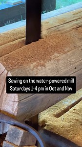 Visit the historic mill during fall visitor season Saturday afternoons In October and November. Fall in New England is the best! The pond is low, so sawing may be limited until we get more rain. . . . . . #ledyardupdownsawmill #ledyardct #newengland #connecticut #ledyard #travelnewengland #waterpower #sawmill #oldmill #oldsawmill #waterwheel #waterturbine #sashsawmill #upanddownsawmill #updownsawmill #woodworking | Ledyard Sawmill