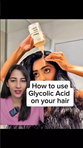 Putting Glycolic Acid On Your Scalp #haircare #scalpcare #glycolicacid #hair