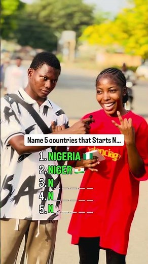 Name 5 Countries that start with N?