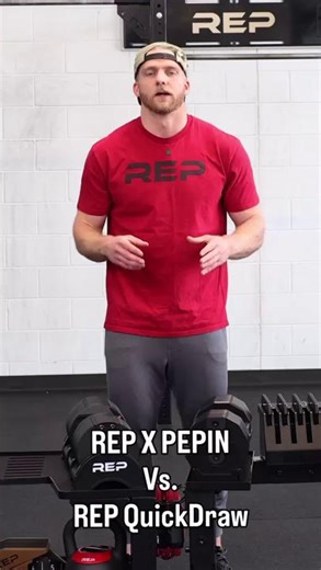 Deciding which REP Adjustable Dumbbell is for you? We got you covered! : It's BELLS WEEK for Black November so our experts have put a video explaining the differences between our REP X Pepin vs. REP Quickdraw dumbbells so you can make the decision on what’s best for your training set up. Once you’ve decided, use code “AD10” at checkout for 10% off dumbbells, kettlebells & storage. | REP Fitness