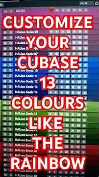 Customize Cubase Colours for flavour!