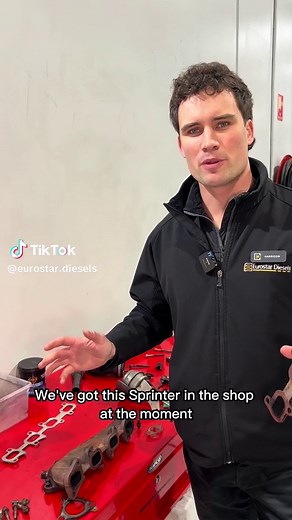 🔧 Broken studs and leaking gaskets. 🚐💥 See what's caused this loud noise on the Sprinter. Stay tuned to learn more! #mercedessprinter #mercedesdiesel