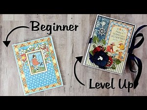 Easy for Beginner Envelope Folio & Level Up Folio Polly's Paper Studio Scrapbook Tutorial Graphic 45