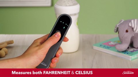 Sunbeam Touchless Body & Object Digital Infrared Thermometer for Adults and Kids, Instant Accurate Reading, Fever Indicator