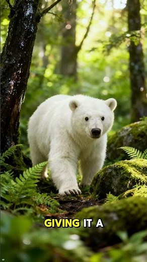 Spirit Bear 😱 The Rare White Black Bear