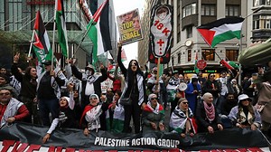 ‘It’s just a piece of silk’: Pro-Palestine activist refuses to condemn burning Australian flag