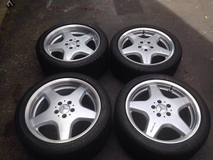 R129 18" AMG wheels 9.5 et23, 8.5 et25