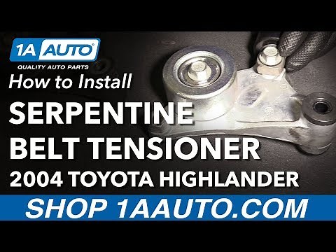 How to Replace Serpentine Drive Belt Tensioner 01-07 Toyota Highlander L4 2.4L