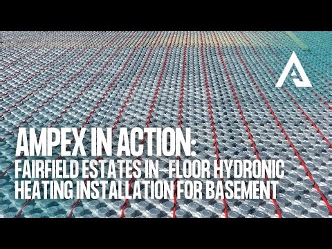 Alleguard Ampex | Fairfield Estates In-Floor Hydronic Heating Installation for Basement