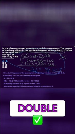 Equation Solving: Substitution or Elimination? Math Tutorial