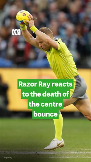 54K views · 289 reactions | 'Razor' Ray Chamberlain reacts to the death of the centre bounce. How do you feel about the news footy fans? Read more: https://ab.co/4pPJ1k0 | ABC Sport | Facebook