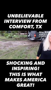35K reactions · 173 shares | Truly Unbelievable Interview!!! With Elizabeth Hastings in Comfort, Texas taking the first steps into their flooded home. The video is shocking but her outlook on it is inspiring! This is what makes America great! #Pray for Texas and America! Joined by Drew Potter. @realamericasvoice | Frontline America with Ben Bergquam | Facebook