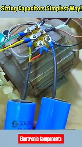 Sizing Capacitors Easiest Way for Induction Motors #reelstrending #reelsviralシ #reelsvideoシ #reelsfbシ #electronic #electrohouse #Electric #reelsvideos #electrician #electronicmusic #reelsviral #electronics #reelsfb #electricianlife #electrical #electricalsafety #ElectricalSafetyTips | 𝐄𝐥𝐞𝐜𝐭𝐫𝐨𝐧𝐢𝐜 𝐂𝐨𝐦𝐩𝐨𝐧𝐞𝐧𝐭𝐬