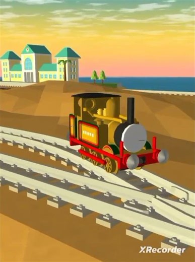 i Built "Stepney The Blue Railway Engine" in "Draw Bricks" from "Thomas and Friends"
