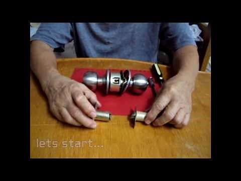 HOW TO DISASSEMBLE A DOOR KNOB LOCKSET for beginners