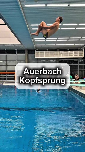 Auerbach Kopfsprung in Super Slowmotion erleben