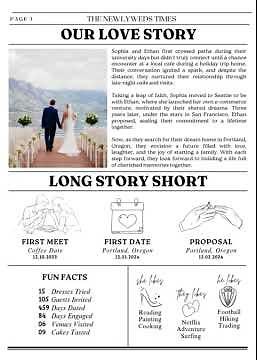 Wedding Newspaper Template Tutorial - How to Use Canva ?
